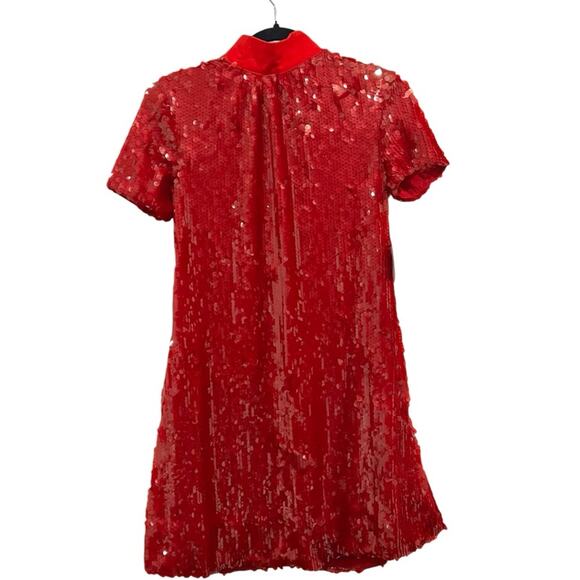 STAUD Mini Ilana Dress in Poinsettia - Picture 3 of 11